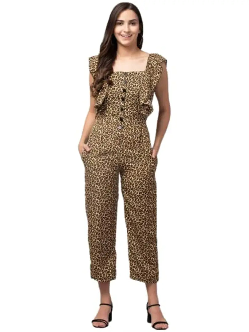 1678373199564_1-originnm80prcnt BONNIN Womens Knee Length Jumpsuit Maxi Dress Sleeveless Crepe A-Line Floral Print jumpsuit