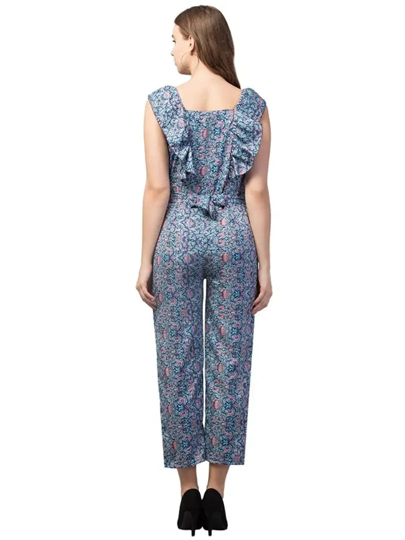 1678373241184_2-originnm80prcnt BONNIN Womens Knee Length Jumpsuit Maxi Dress Sleeveless Crepe A-Line Floral Print jumpsuit