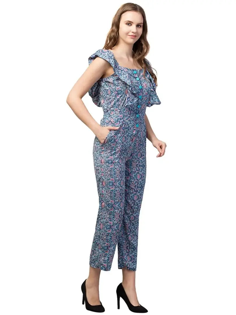 1678373243806_4-originnm80prcnt BONNIN Womens Knee Length Jumpsuit Maxi Dress Sleeveless Crepe A-Line Floral Print jumpsuit