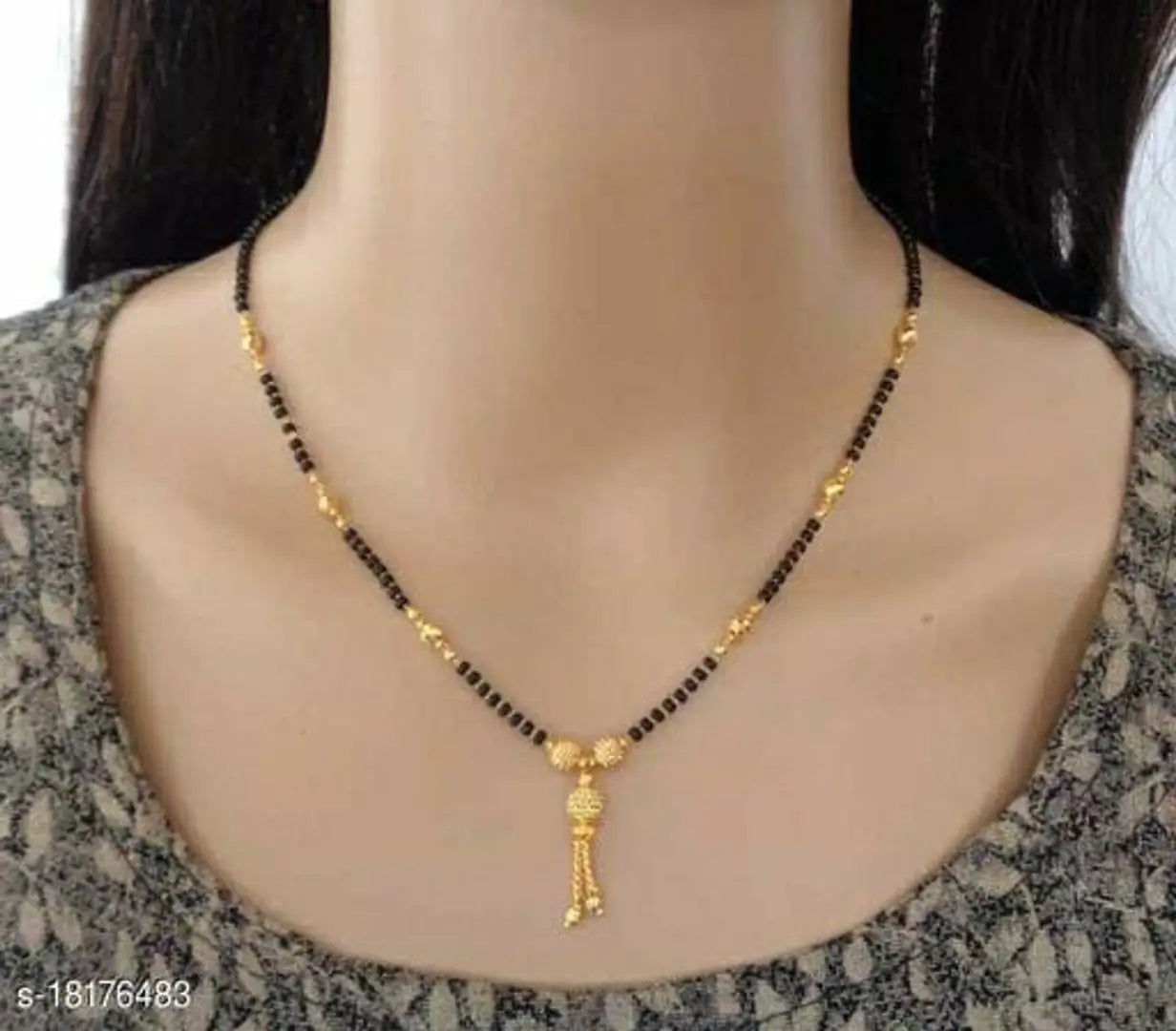 1683535647323_19-originnm80prcnt Aarohi13 Gold Plated Mangalsutra For Women.SIze - 20 Inch