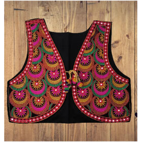 Embroidered Short Jacket for Girls Size Max 36