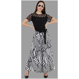 Classic Crepe Printed Jumpsuit for Women