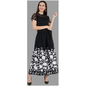 Classic Crepe Printed Jumpsuit for Women