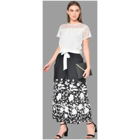 Classic Crepe Printed Jumpsuit for Women