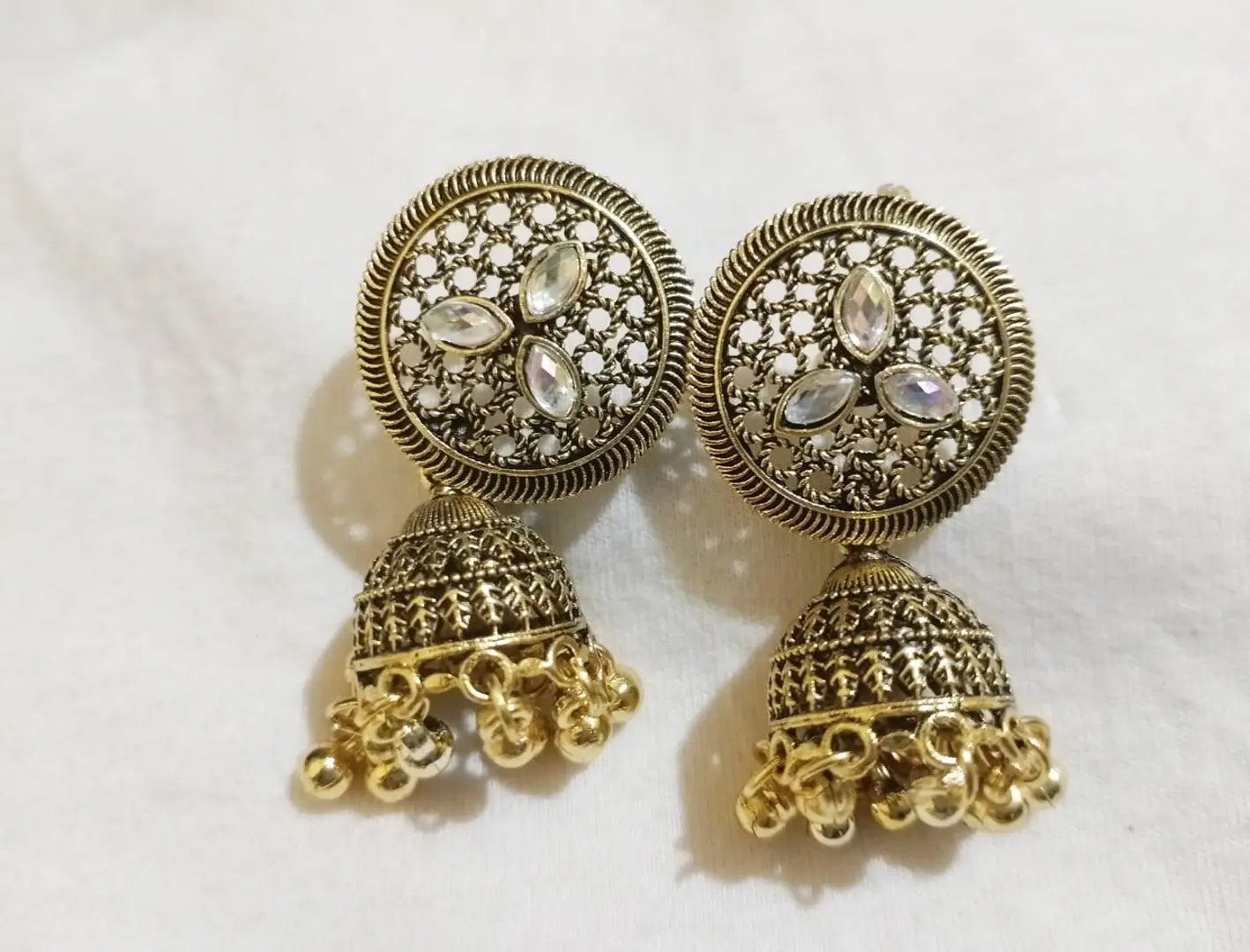 1691319986385_1st-originnm80prcnt Beautiful Fancy Party Wear Jhumka Earrings For Girls Women