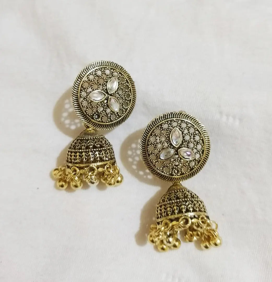 1691319986539_3rd-originnm80prcnt Beautiful Fancy Party Wear Jhumka Earrings For Girls Women