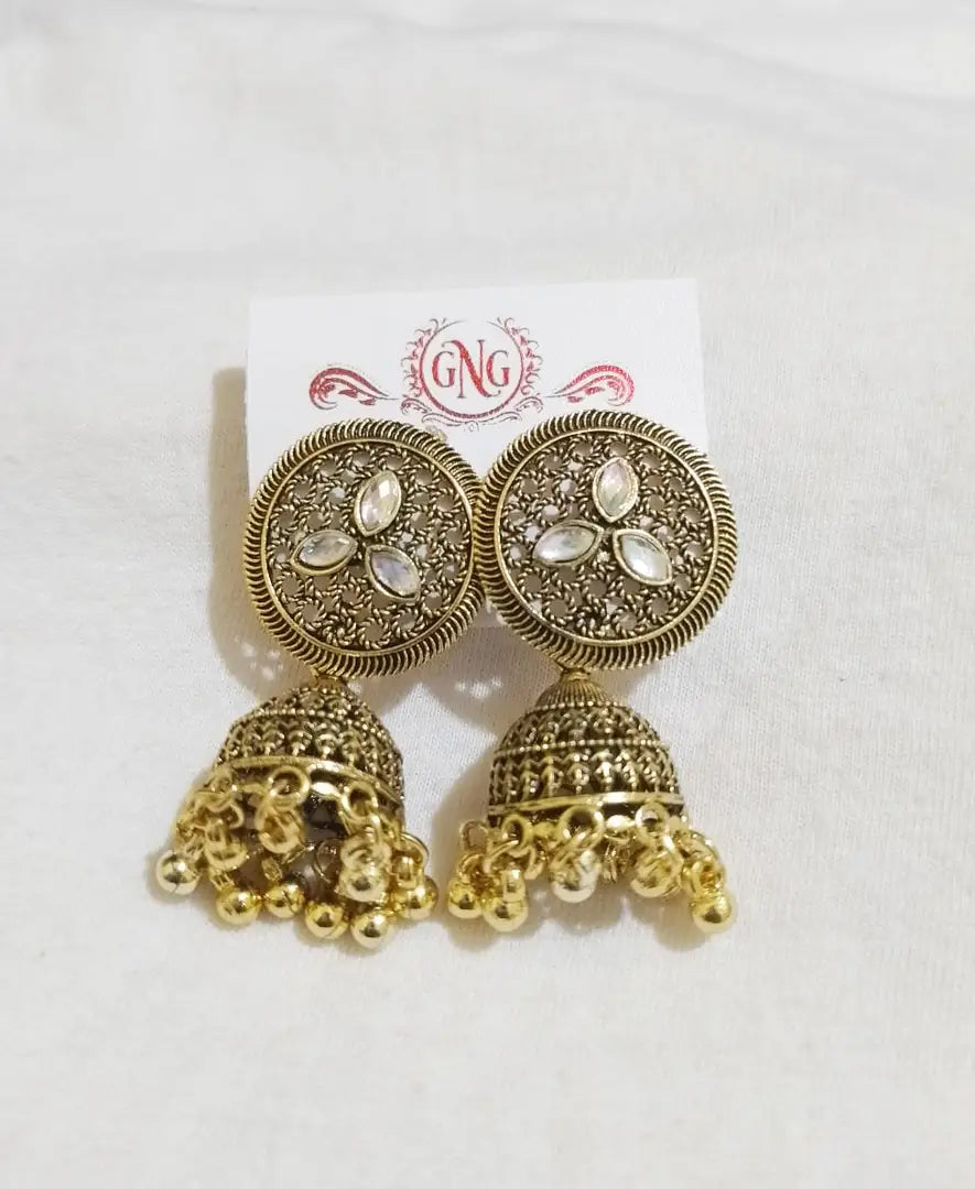 1691319986626_4th-originnm80prcnt Beautiful Fancy Party Wear Jhumka Earrings For Girls Women