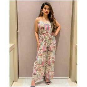 Classic Polycotton Printed Jumpsuits for Women