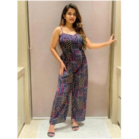 Classic Polycotton Printed Jumpsuits for Women