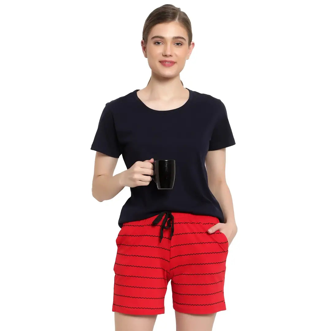 188cbb10-676c-441c-ad00-c2a98c874d65_5048081-originnm80prcnt DIAZ Women Shorts with Pockets Elastic Waistband Regular Stylish Night Wear Cotton Super Soft Comfortable (S to 2XL Size)