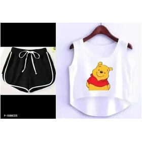 Contemporary Multicoloured Cotton Blend Printed Co-Ords Sets For Women