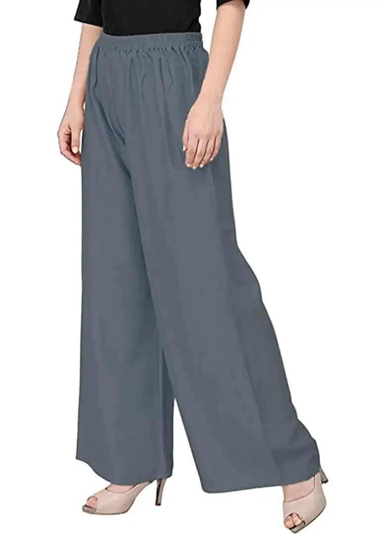 3254d4e1-5294-4faa-8890-06e25e70cda3_21422345-originnm80prcnt BREK GIRLYZ Attire Women's Latest Trendy Stylish and Fashionable Designer Casual Palazzo for Women 100% Polyster Salena Fabric Collection (Grey)