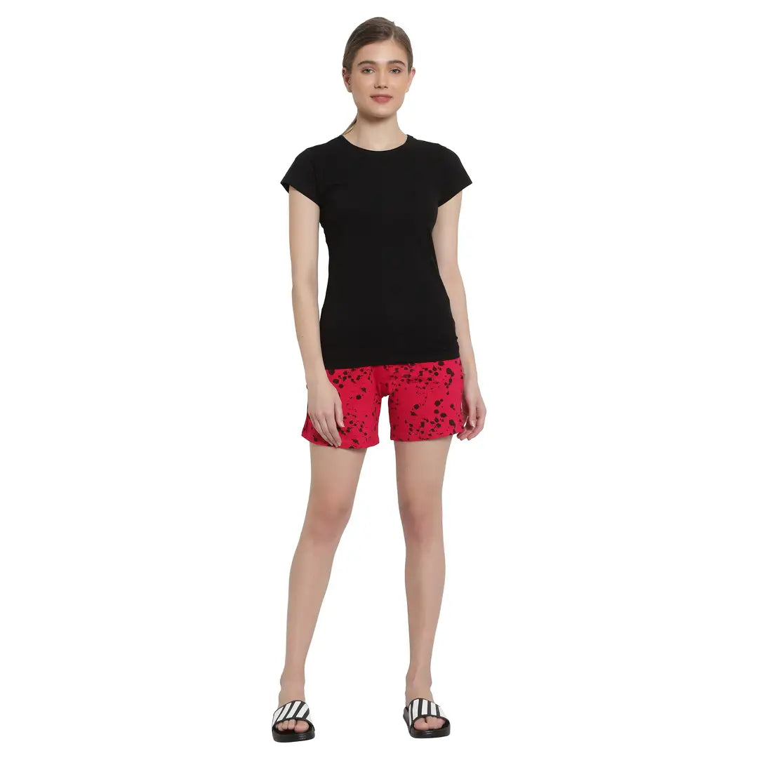 6b8590f8-2e2e-44e3-bf5e-1532679e546c_5048081-originnm80prcnt DIAZ Women Shorts with Pockets Elastic Waistband Regular Stylish Night Wear Cotton Super Soft Comfortable (S to 2XL Size)