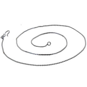 Lucky Jewellery Designer Rhodium Polish German Silver Chain Necklace for Men Women (30-A3C-618-R16)