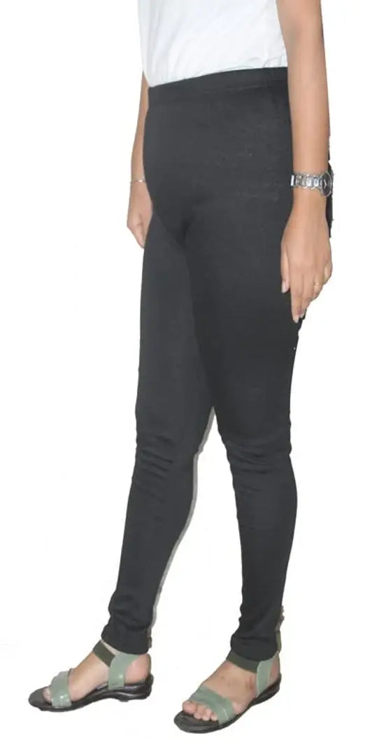 91e1b1d5-0da3-4fae-af07-895764d98d13_18211269-originnm80prcnt Caracal Thermals for Women Ladies Winter Faux Fur Lined Warm Woolen Leggings Free Size Black