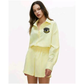 Contemporary Yellow Cotton Printed Co-Ords Sets For Women