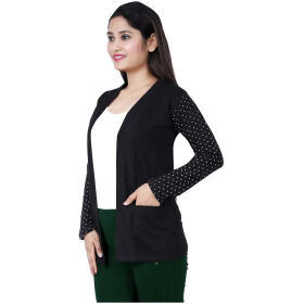 BG ONLINE Women/Girl's Cotton Casual Shrugs with Pocket Full Sleeves