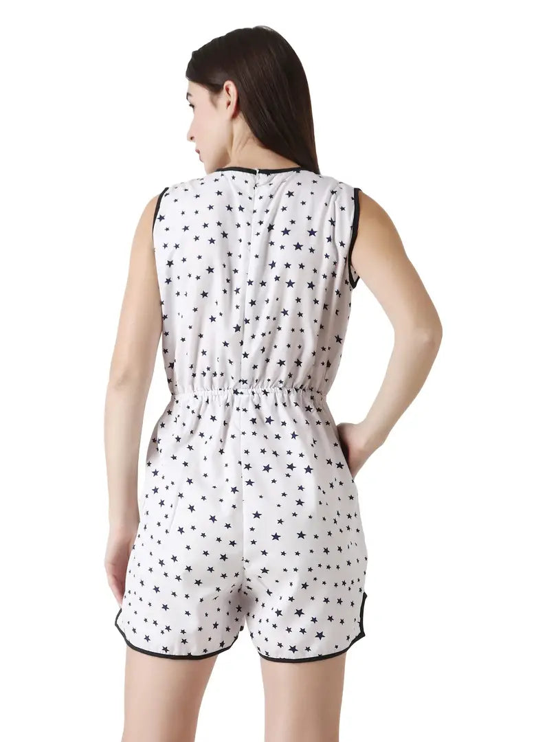 f1d2502d-8da7-4fd6-92af-d1406d972fcd_18635176-originnm80prcnt AAKRUSHI Women's knee Lenght Poly crep sleeveless short jumpsuit with 2 side pockets white star